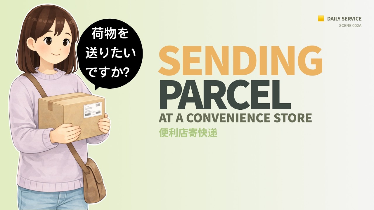 Challenge 05 HOW I LEARN JAPANESE | Shipping a Package (English&Japanese Voice)