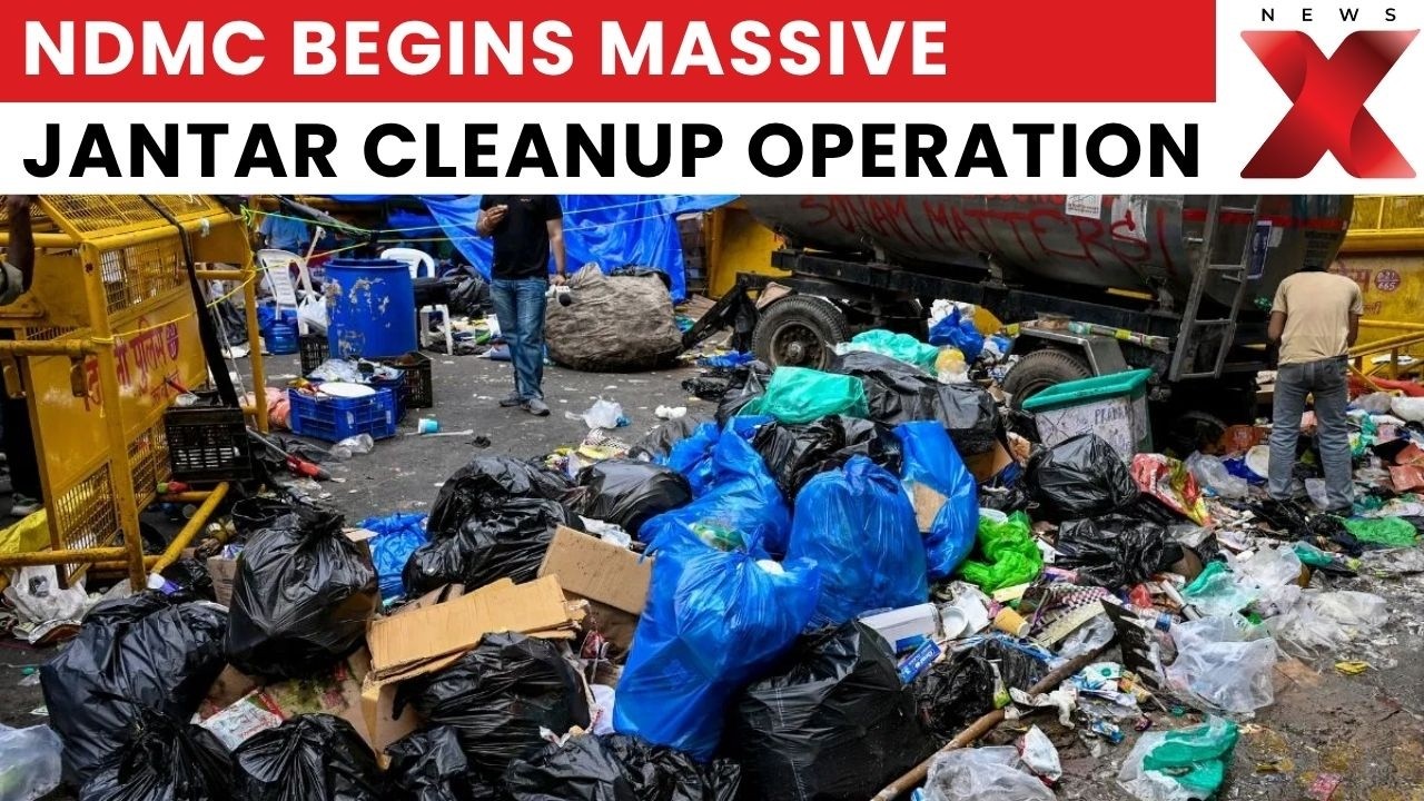 NDMC Launches Massive Cleanup at Jantar Mantar After CJP Protest Ends | NewsX