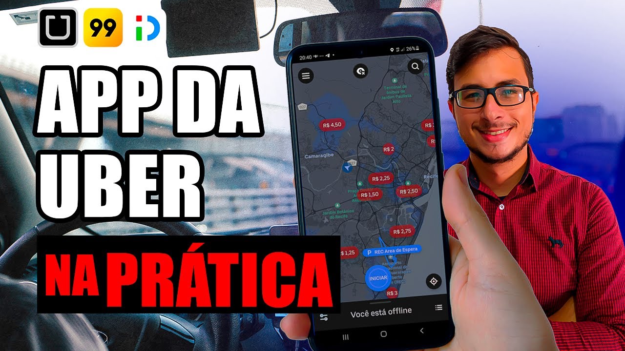 [MOTORISTA UBER INICIANTE] Como funciona o APP da UBER na PRÁTICA 2021