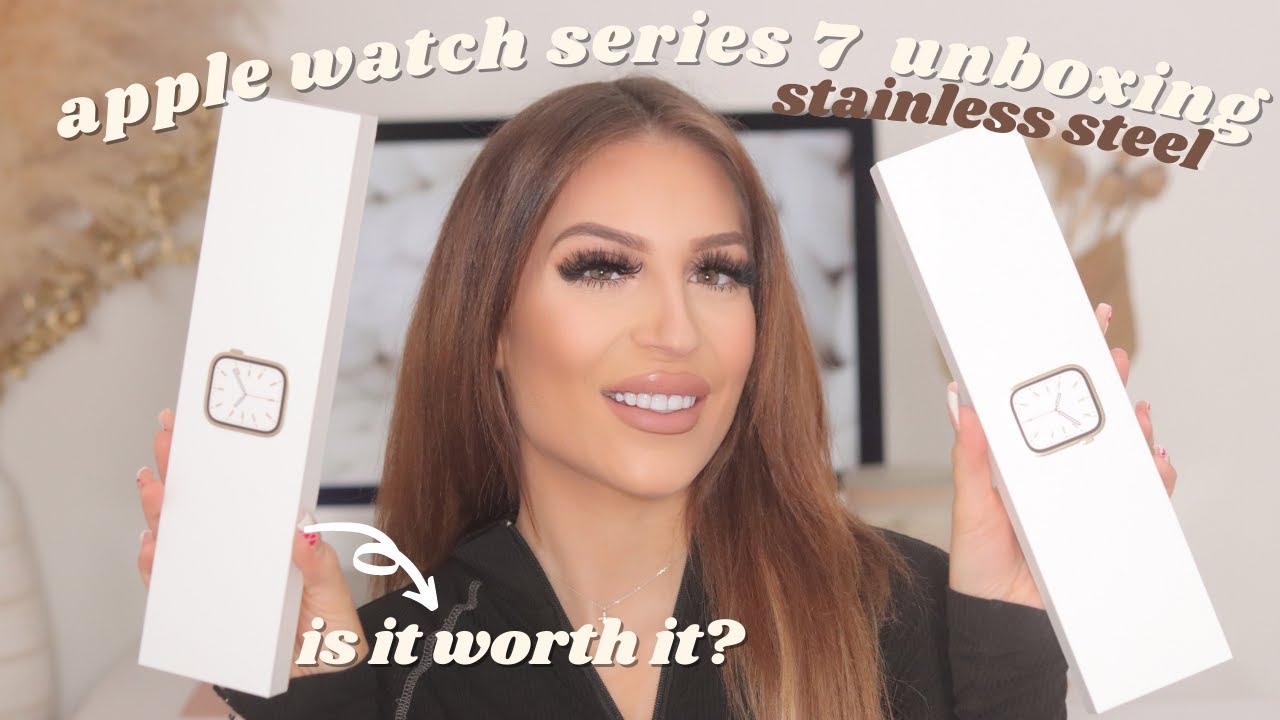 APPLE WATCH SERIES 7 | Gold Stainless Steel 41mm & 45mm | Series 4 Comparison