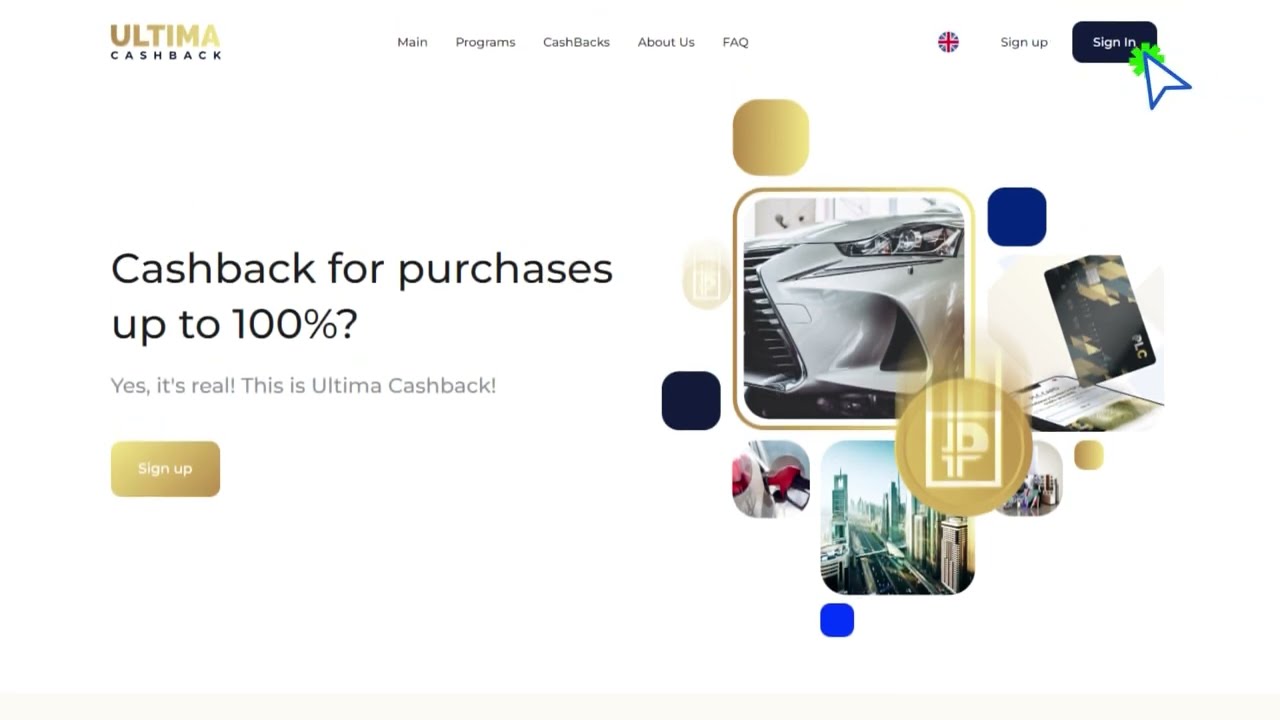 Как работает сайт Ultima Cashback?