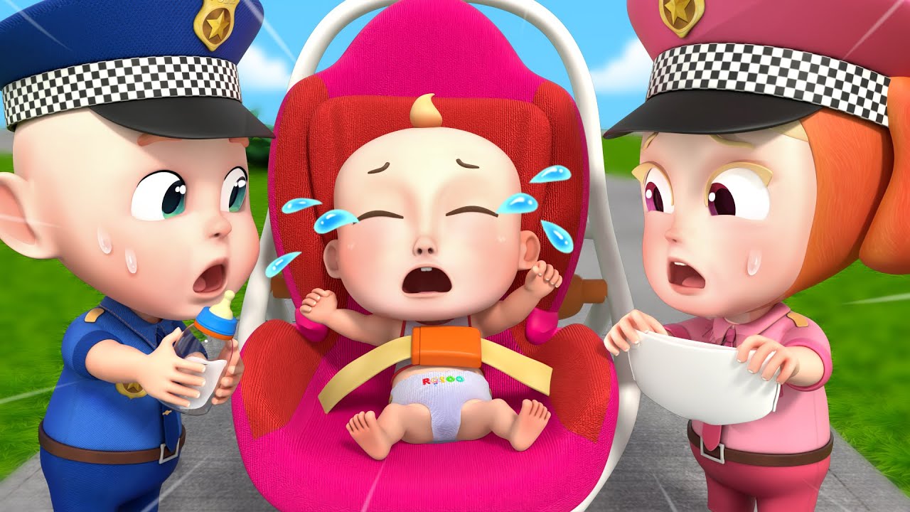 Policeman Takes Care of Baby | Baby Care Song | Rosoo Nursery Rhymes & Kids Songs
