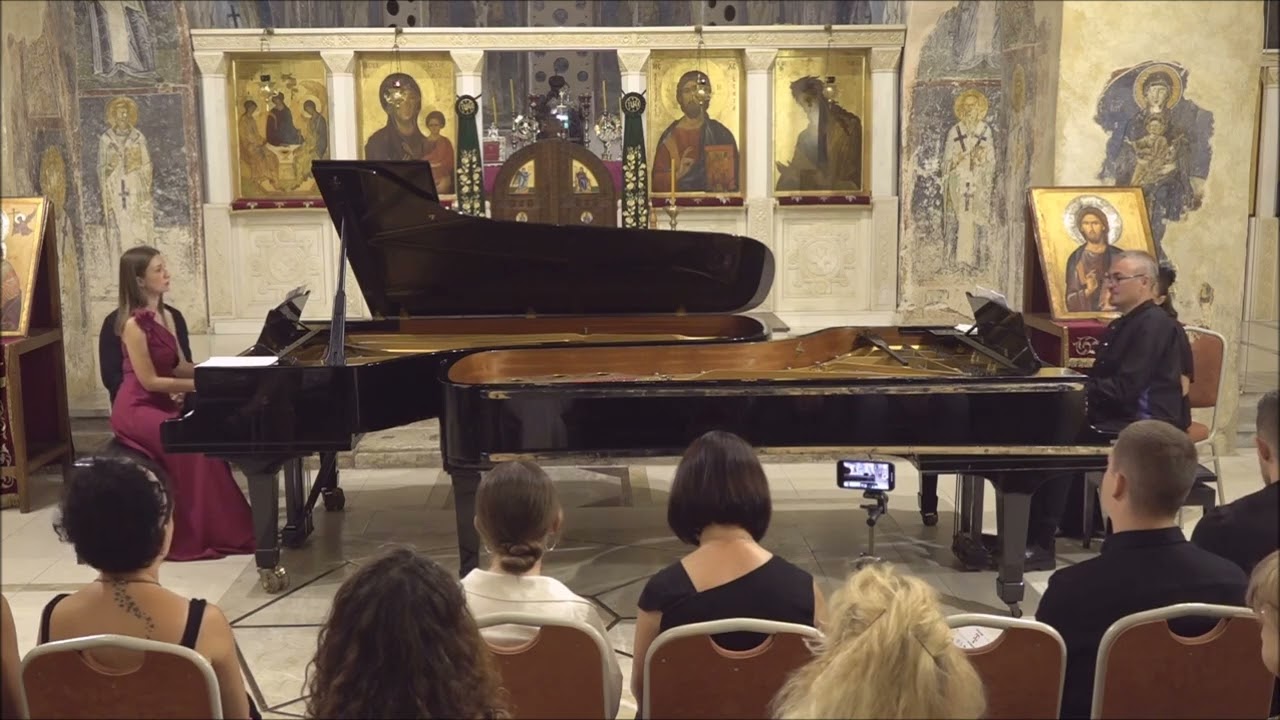 Zografski's Sonata for two pianos with Piano Duo Shkelzen-Grgovska at Ohrid summer festival 2024