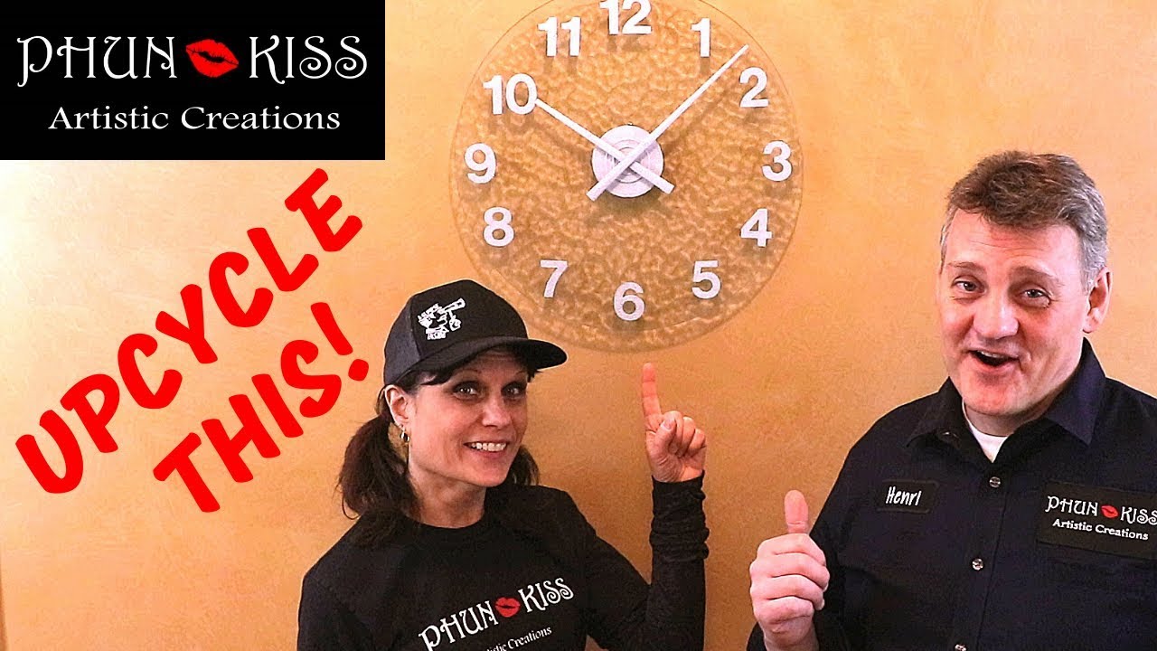 From Junk To Gem!! - Turning An Old Piece Of Glass Into An Awesome Clock!