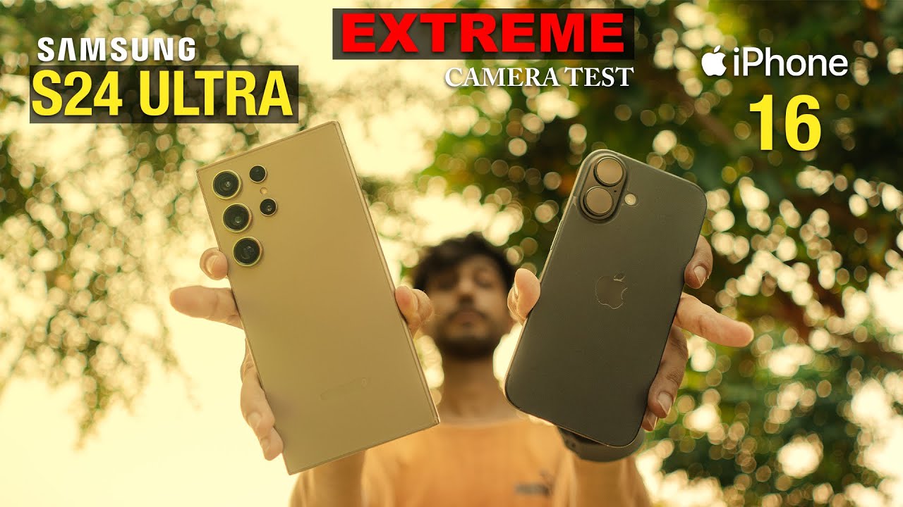iPhone 16 VS Samsung S24 ULTRA CAMERA COMPARISON | EXTREME CAMERA TEST | CINEMATIC RESULTS