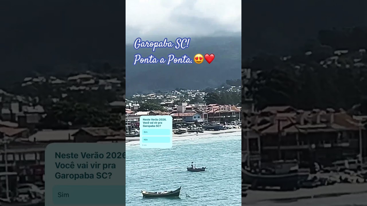 GAROPABA SC! PONTA A PONTA.😍❤️❤️😍