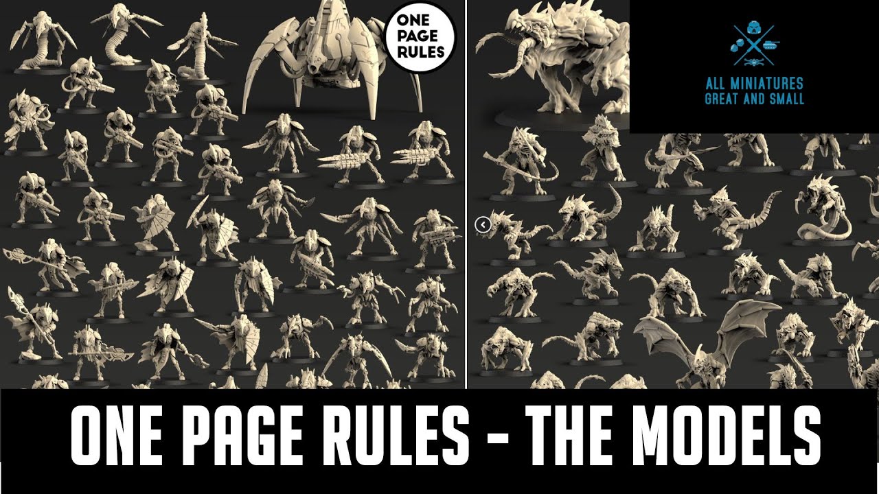 One Page Rules - 3D Printed Miniatures! Robot Legions and more!