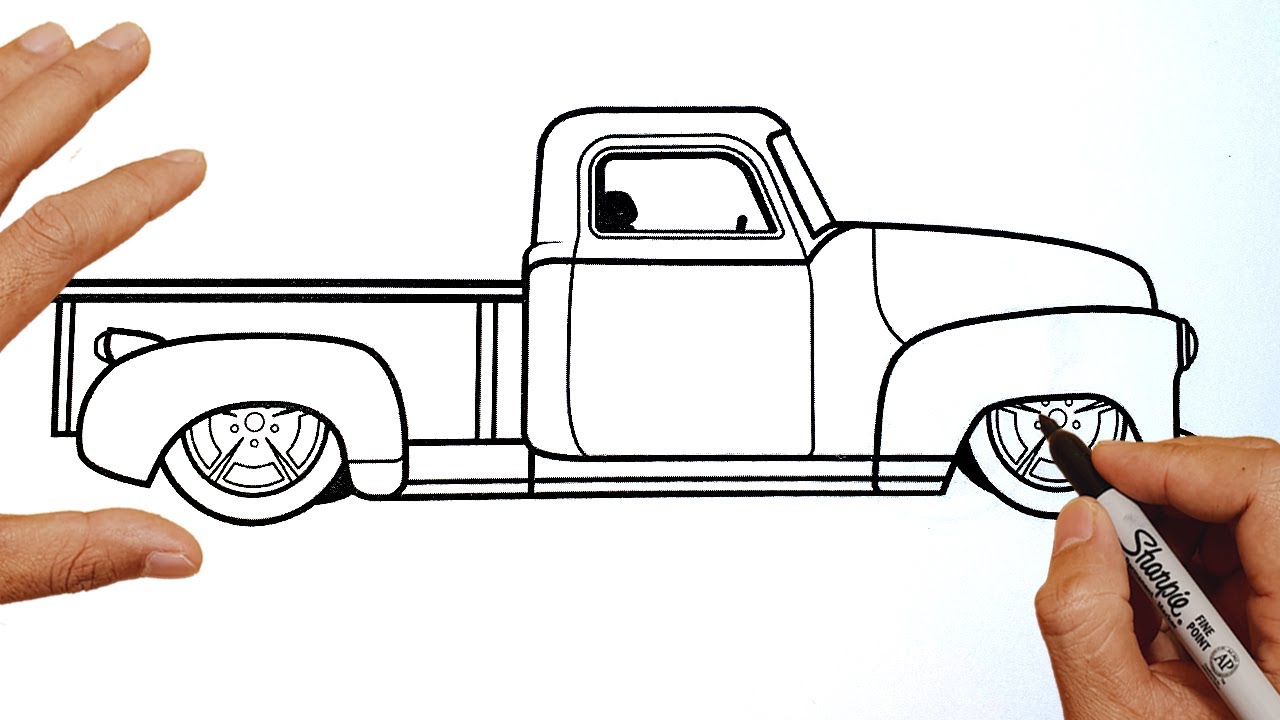 Classic Chevrolet Trucks - How To Draw Chevy Truck Easy Simple Step By Step