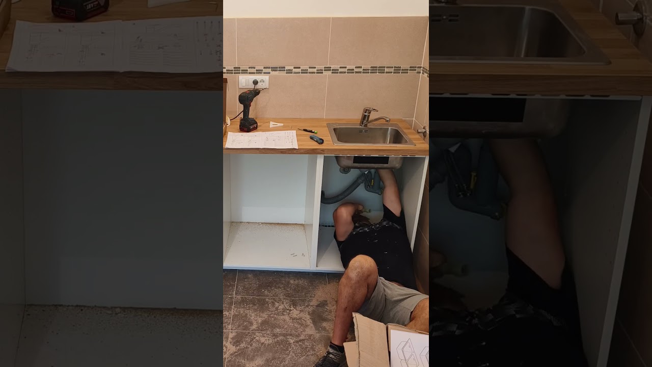 kitchen faucet install / montaža slavine (sudopera)