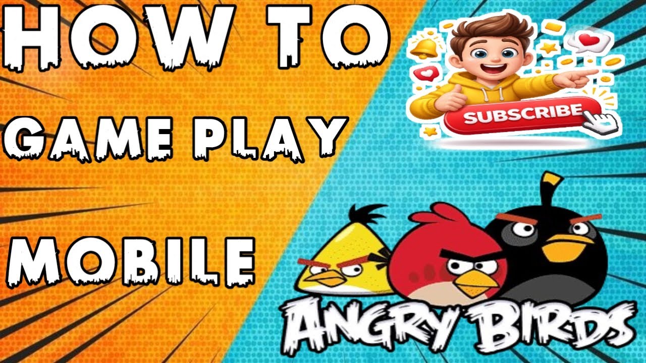 How to game play angry bird  android game  mobile 