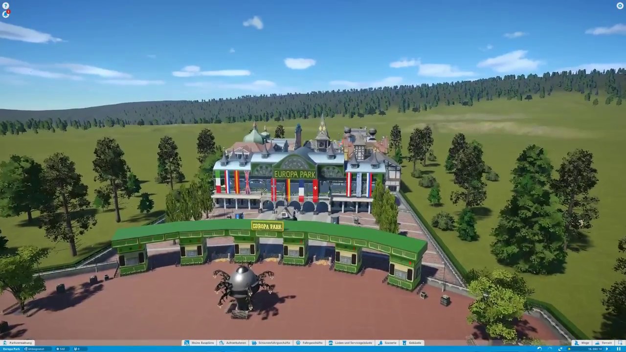 Europa Park Deutsche Allee/Eingang Planet Coaster