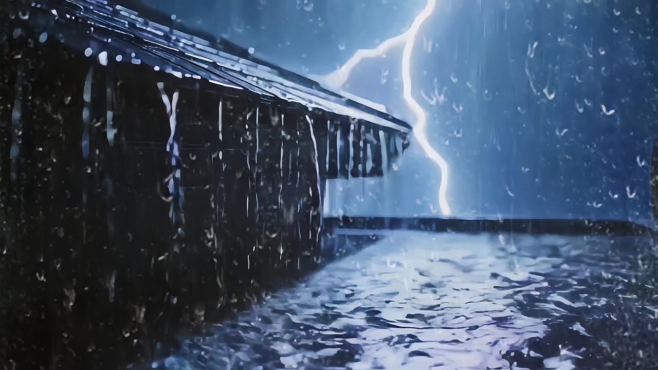 Heavy Rain and Thunder Sounds for Sleeping Instantly | Deep Sleep & Relaxation, ASMR Rain Sounds