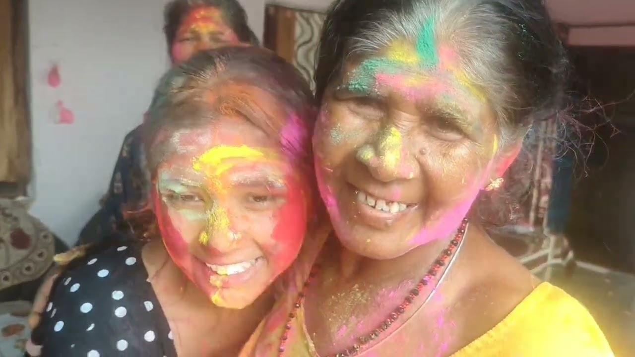 Holi me kiya khoob enjoy😄🥰😁..... #vlogsvideo #holimasti 