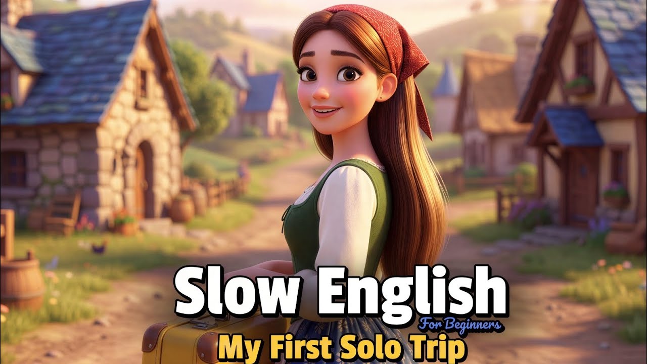 My First Solo Trip | Slow English Story for Listening Practice (A2–B1)