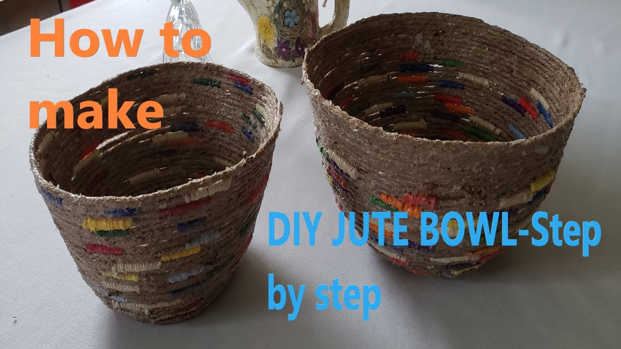 DIY Jute Bowl - Step by step