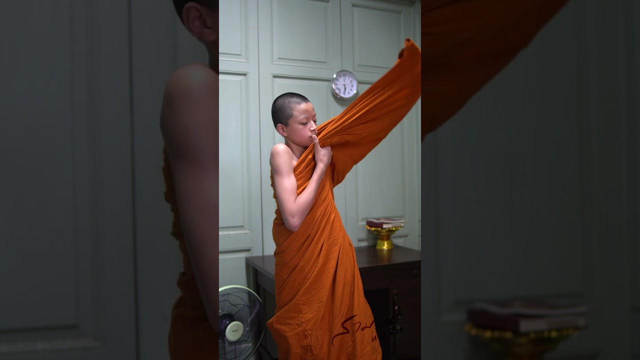 สามเณรแนะนำห่มจีวร