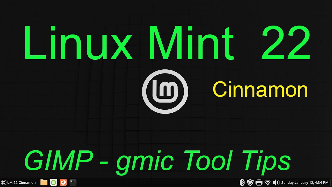 Linux Mint 22 - Cinnamon - gmic plugin for Gimp for Photo fun.