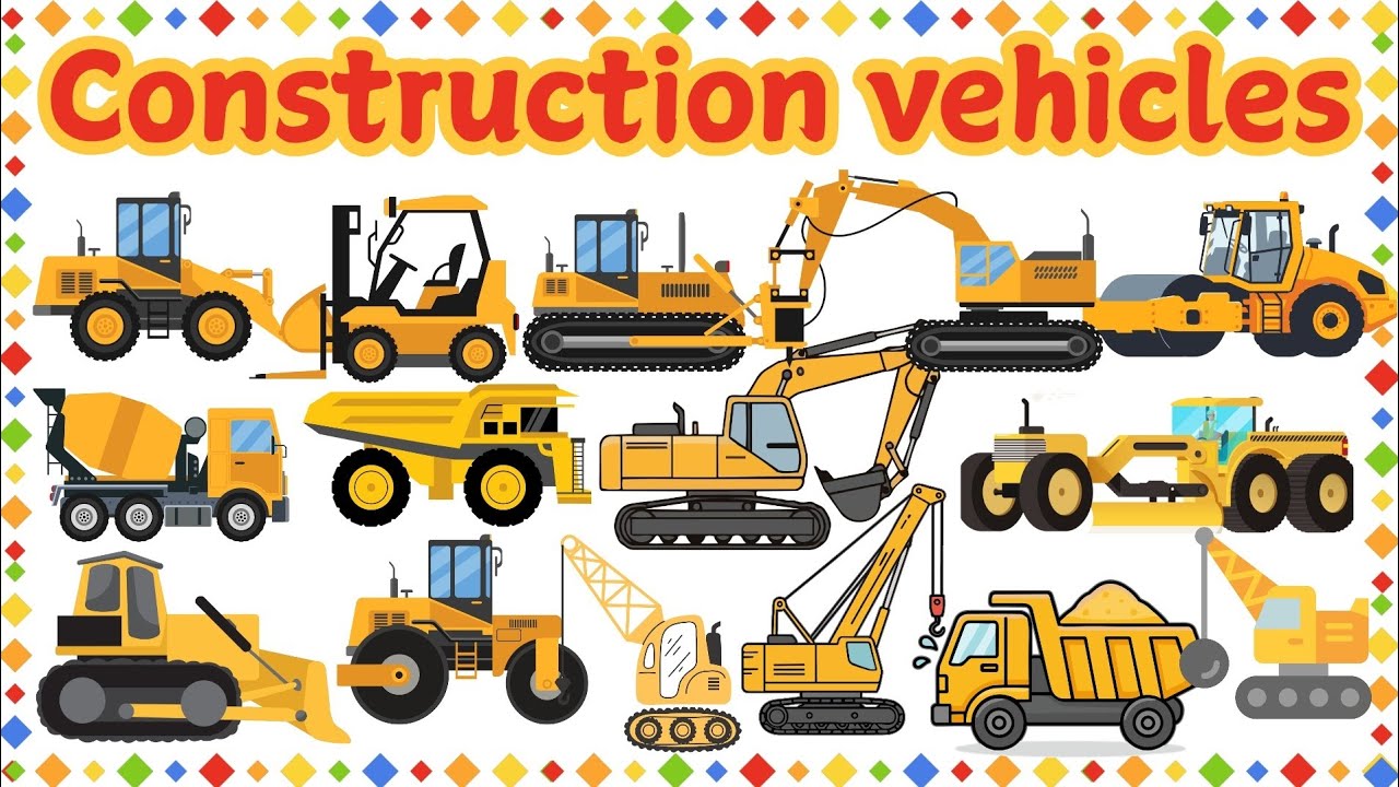 Construction Vehicles | Construction Vehicles Name in English with pictures | #constructionvehicles 