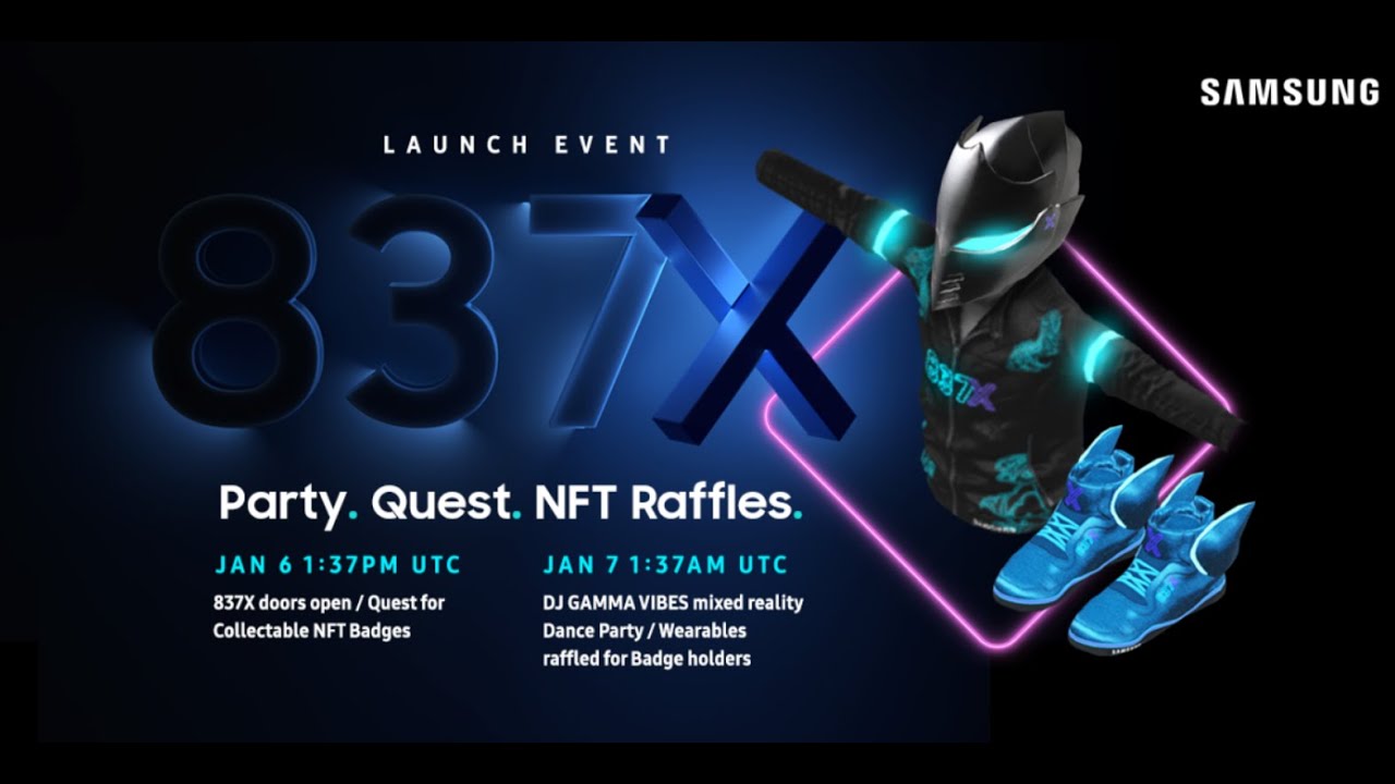 Samsung 837X Decentraland Event.