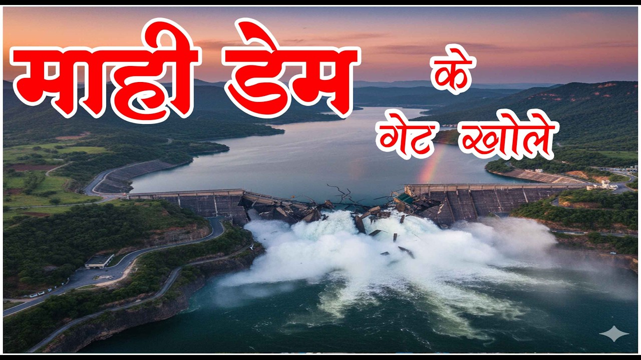 Mahi Dam, Aerial View, Beautiful Drone Shot,  Mahi River Dam, Rajod Waale, Top 10 Dams , Dhar , Mp11