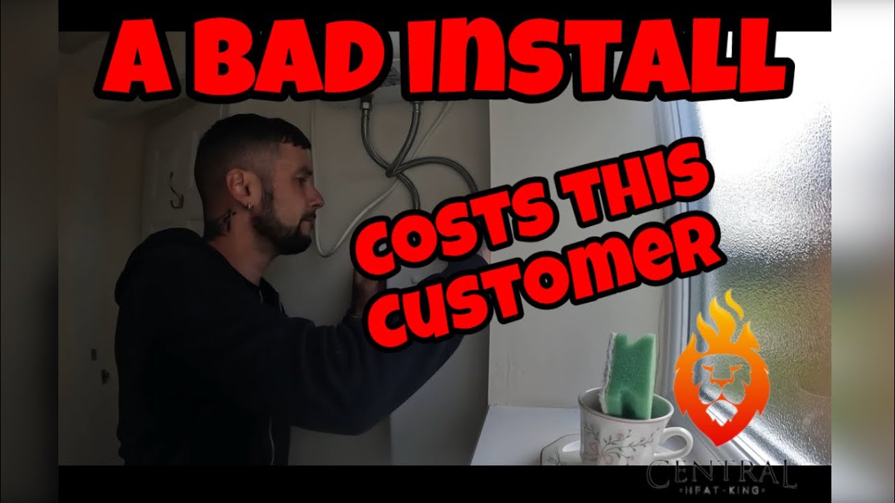 A bad install costs this customer! #plumbing #plumber