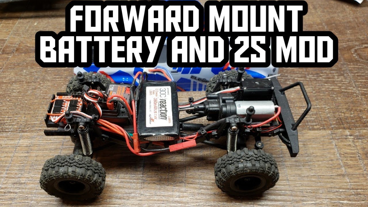 enduro24 and rgt24 forward mount battery and 2s mod