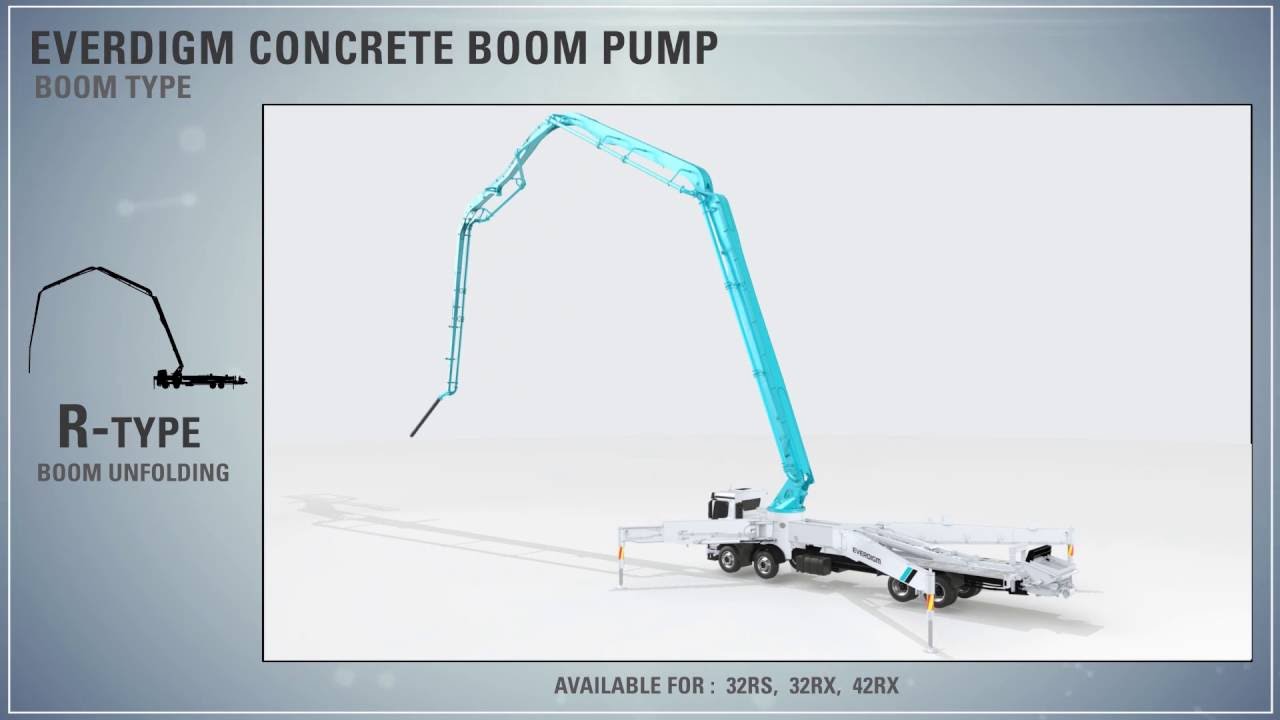 R-boom Unfolding  / Everdigm Concrete Pumps