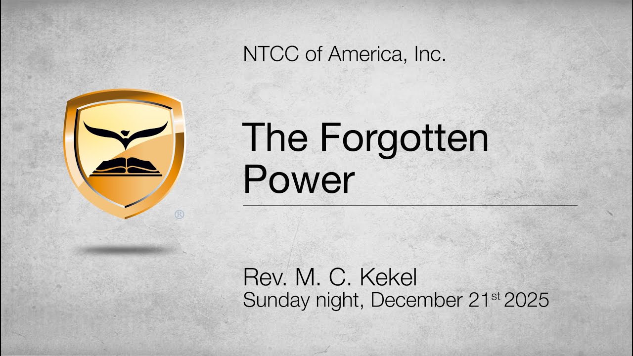 The Forgotten Power | Acts 1:1-14 | Rev. M. C. Kekel