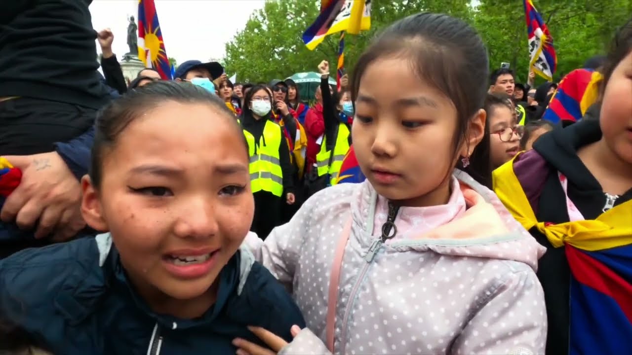 Xi Jingping arrived in France 🇫🇷 Tibetan protest in Paris.    #chinanews #china #paris #tiktok