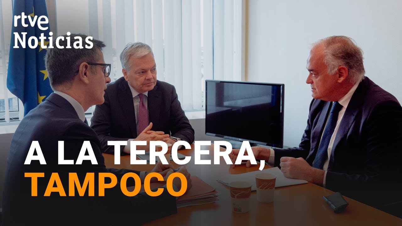 CGPJ: SIN ACUERDO entre BOLAÑOS y PONS mientras emplazan a REYNDERS a otra reunión en MADRID | RTVE