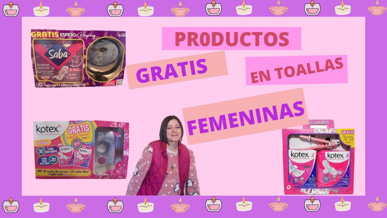 PRODUCTOS GRATIS EN TOALLAS FEMENINAS