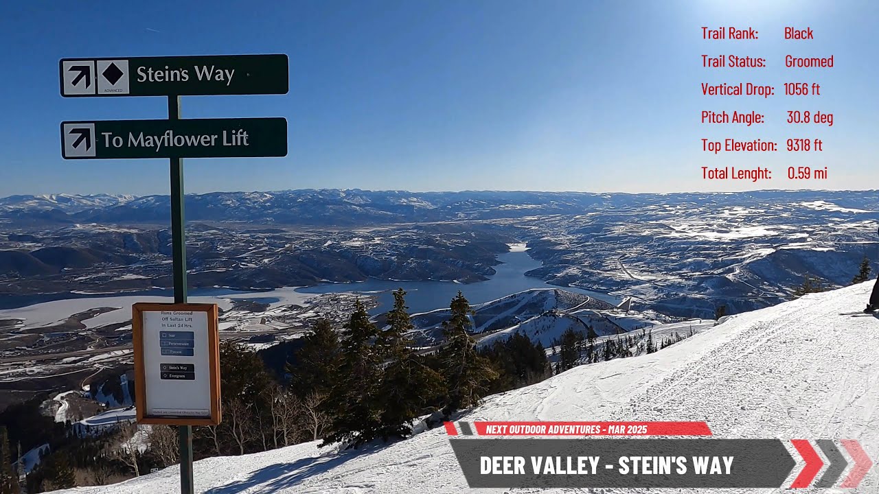 Deer Valley’s Trickiest Groomer? 🎿 Stein’s Way Looks Steep but Rides Smooth – Watch Before You Ski!