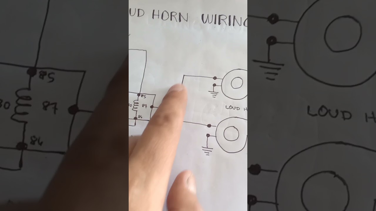 Wiring diagram for Loud horn