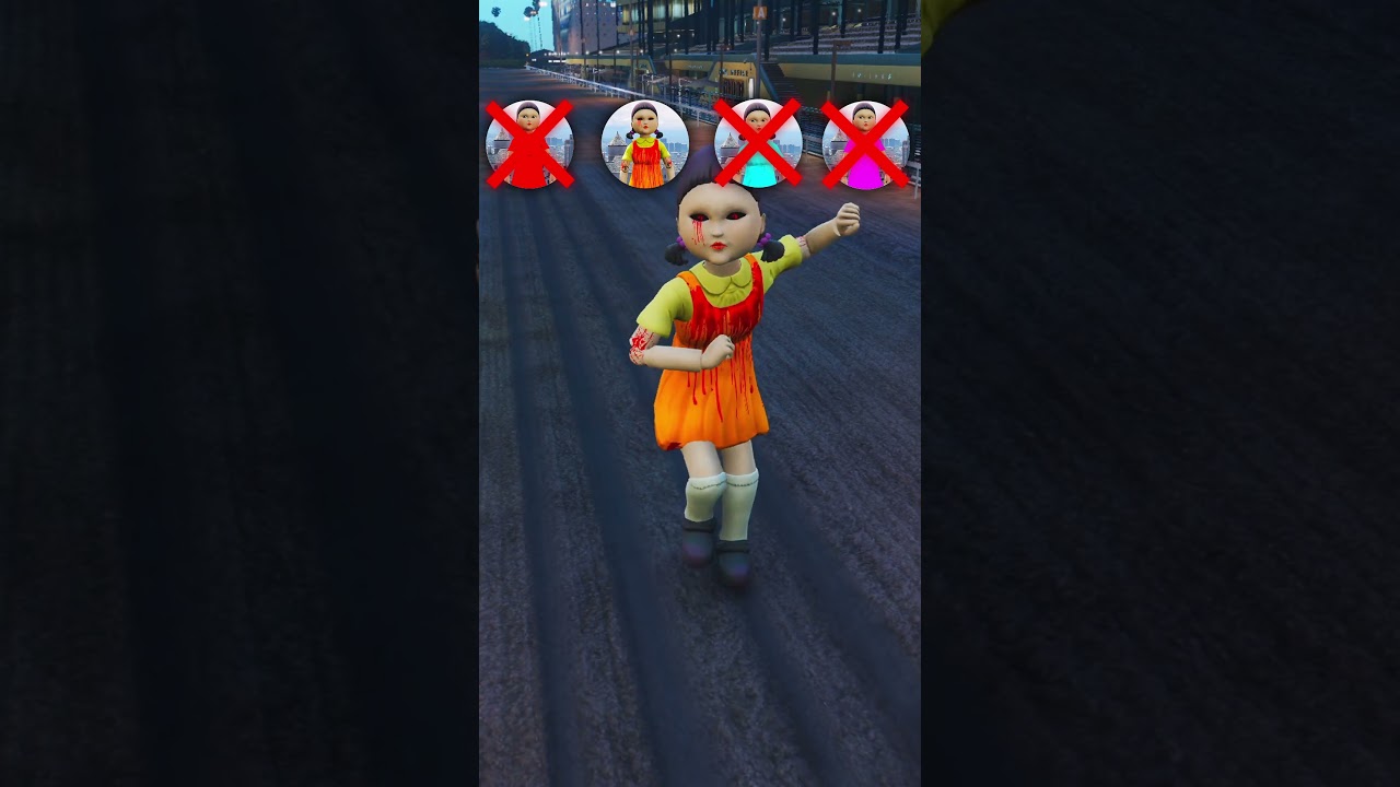 FORMULA CAR CHALLENGE RAINBOW Doll Squid Game in GTA 5 #gta5