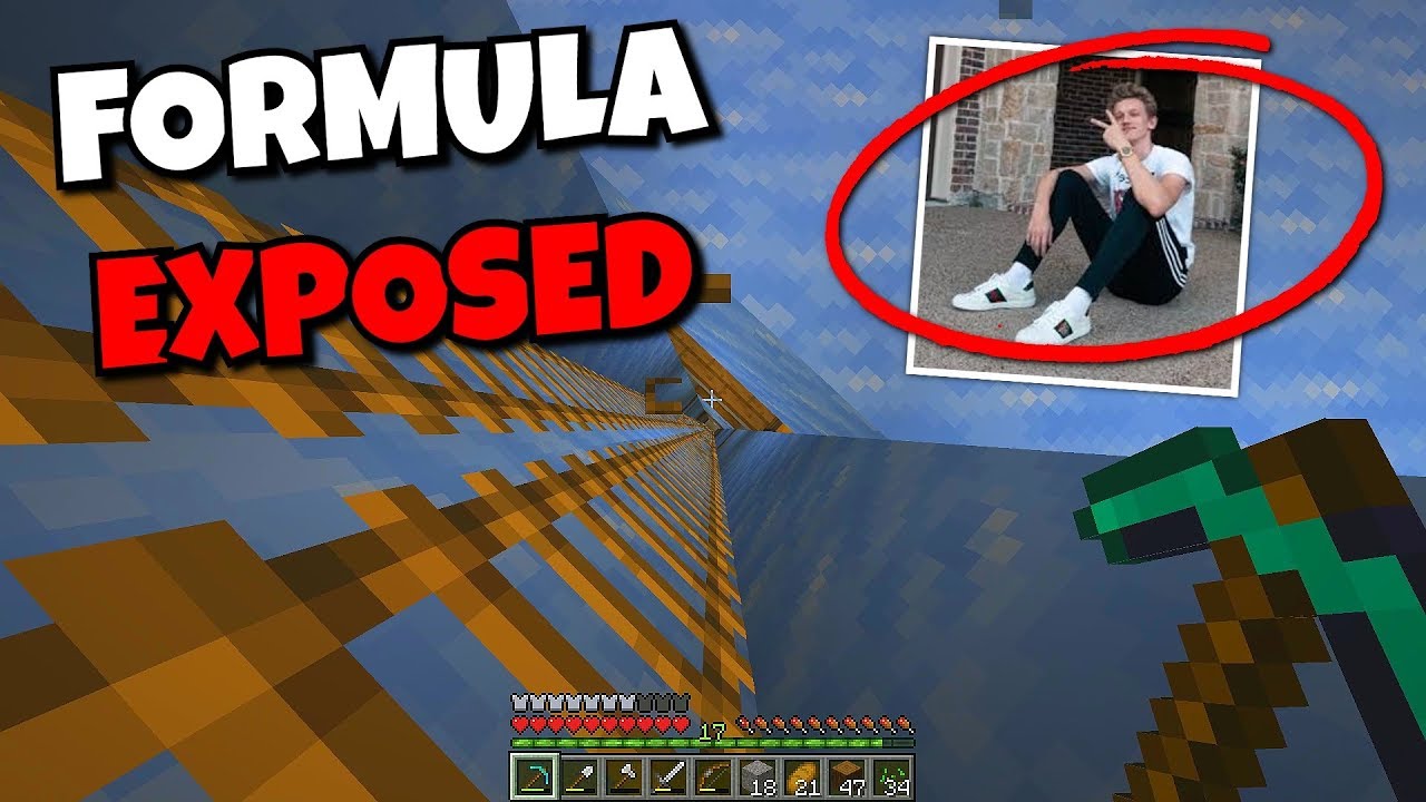 exposing formula's base in minecraft... (DON'T TELL HIM)