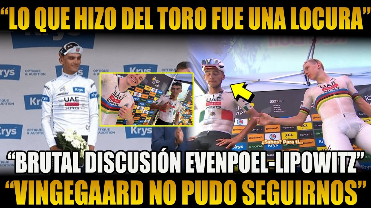 &iexcl;ALUCINADO CON ARRANCADA DE DEL TORO! POGACAR AGRADE A DEL TORO Y DISCUS&Iacute;ON GRAVE REDBULL