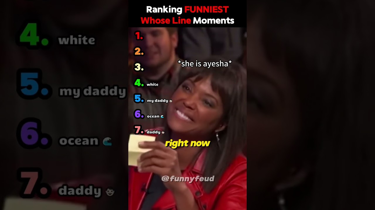 Ranking FUNNIEST Whose Line Moments #comedy #whoseline #ranking #funn