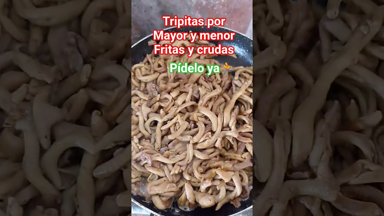 venta de tripitas de pollo x mayor y menor, crudas y fritas 