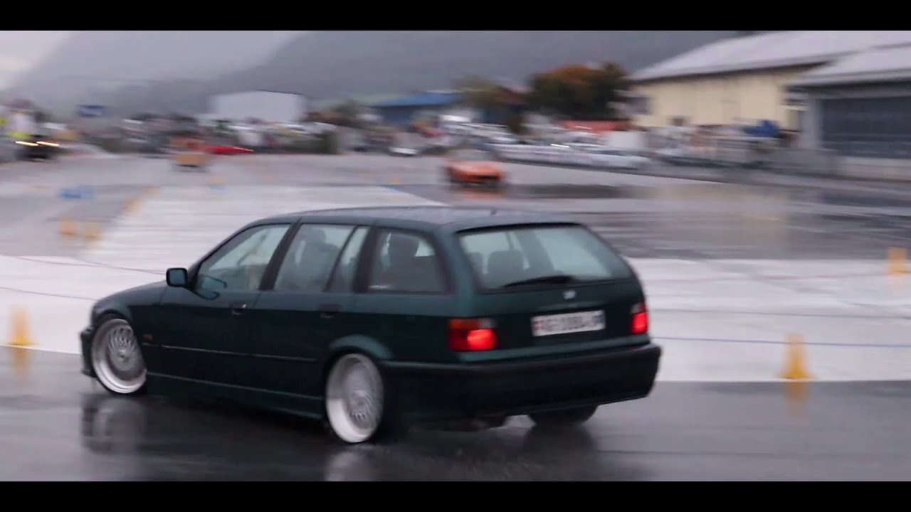 drift practice in a Nissan S14 at AfterWork Drift