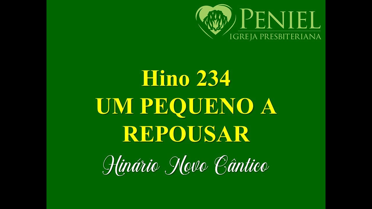 Hinário Novo Cântico, Hino 234   