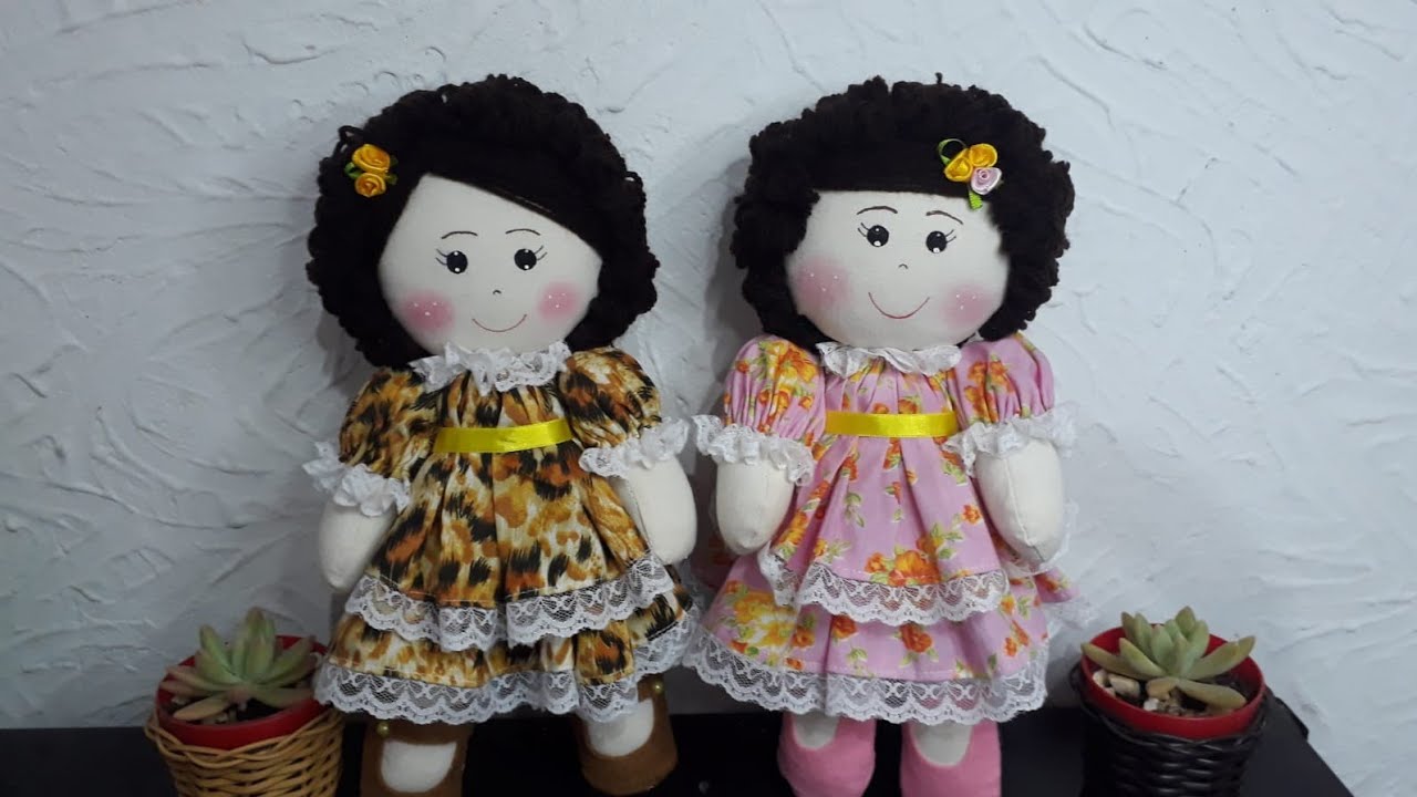 Boneca sem corpinho fácil e rápida de fazer.