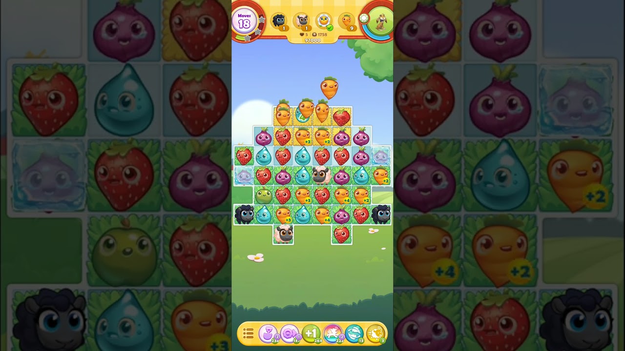 Farm Heroes Saga Gameplay Level 1758