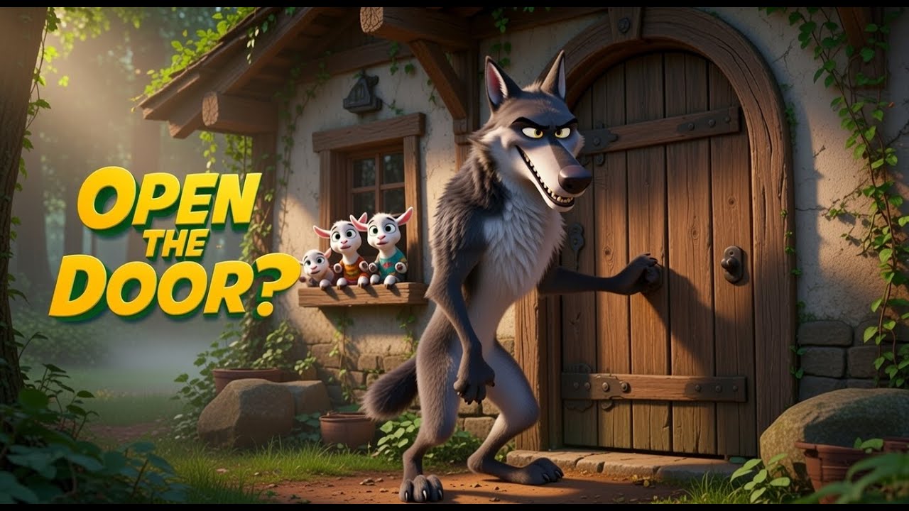 A Singing Wolf Tricks the 7 Goats 🐺🎶 | Kids Bedtime Story Animation