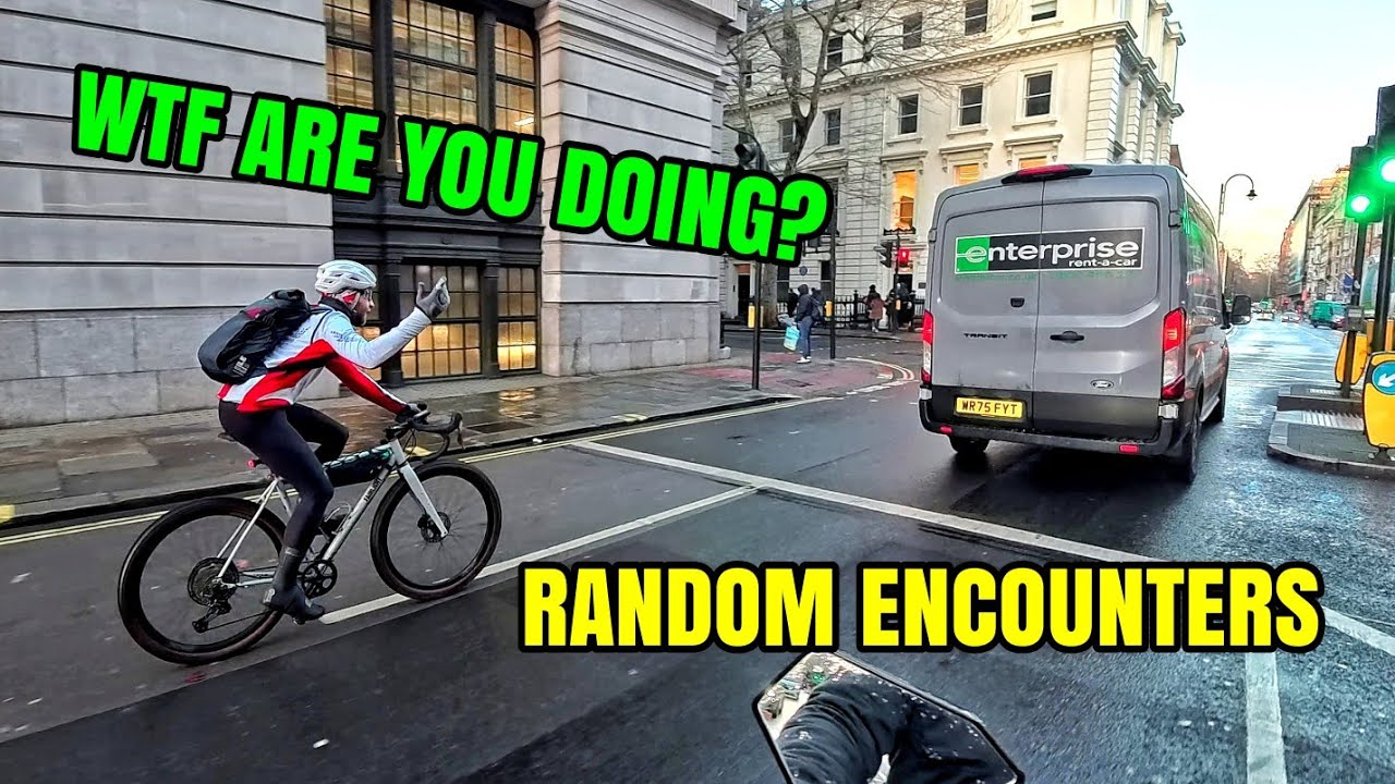 Van Man Aggros Cyclist - Random Encounters