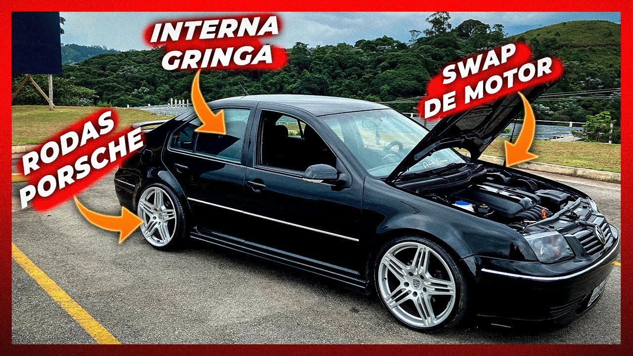 BORA 2.5 CÂMBIO DE GOLF TSI 6 MARCHAS RODAS PORSCHE BANCOS RECARO CONFIRA O RONCO DO 5 CC