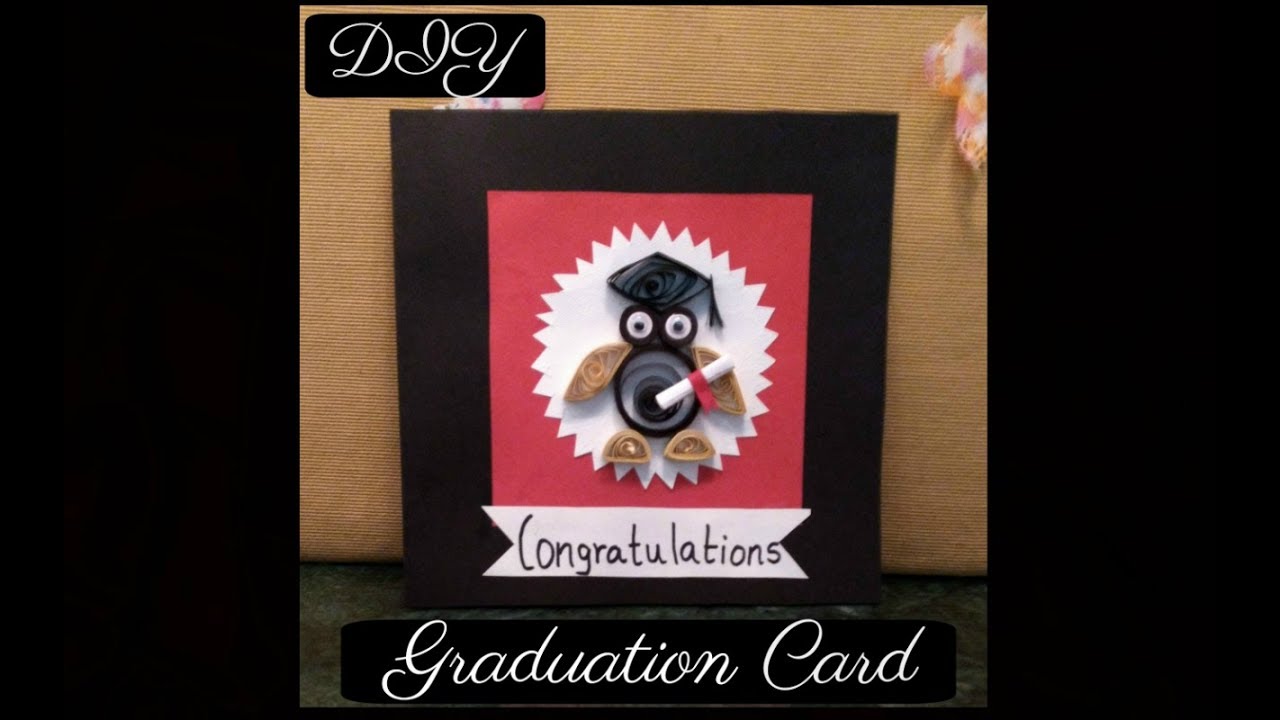 DIY- Quilling Graduation Card