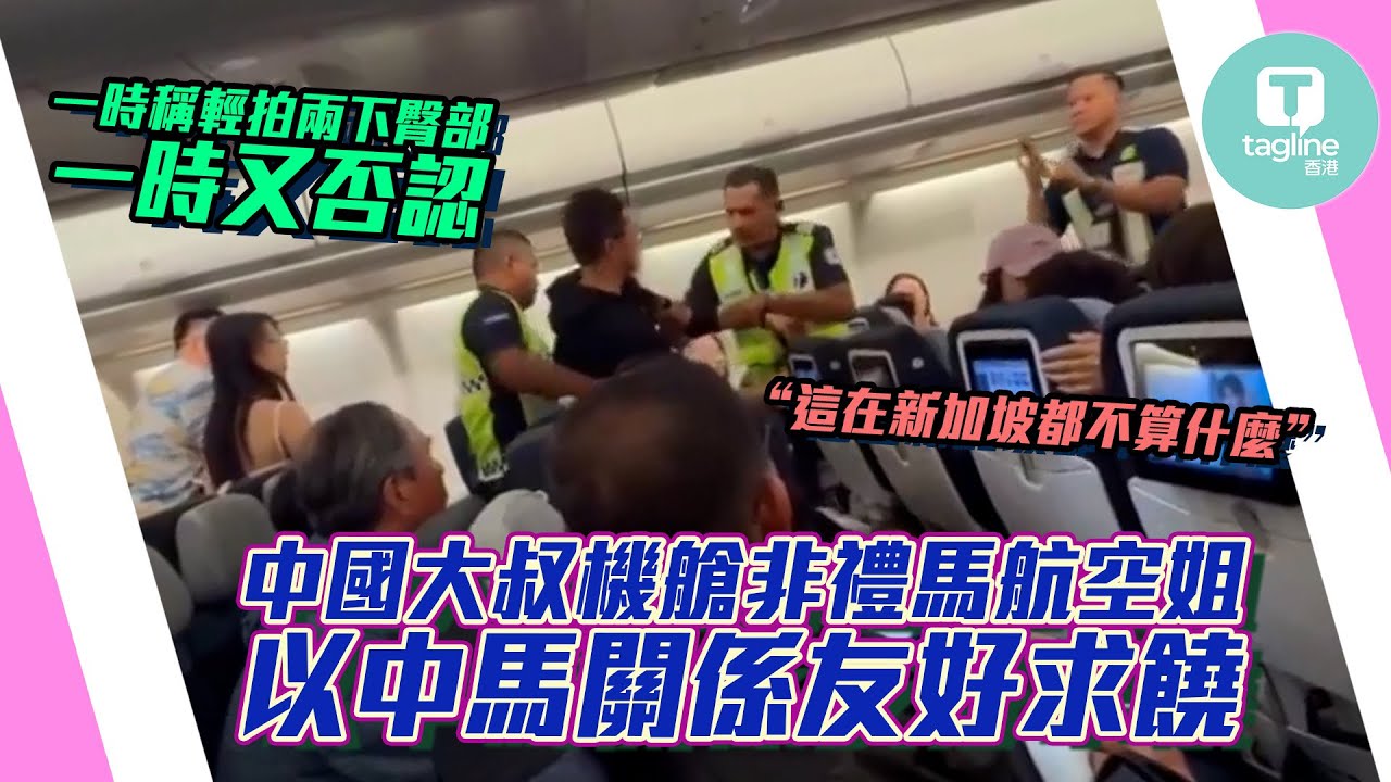 中國大叔機艙非禮馬航空姐！搬出「中馬關係好」求饒