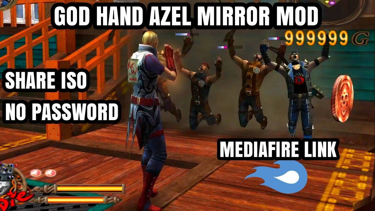 God Hand Mod Azel Hard KMS Gameplay No Damage - AetherSX2 v1785