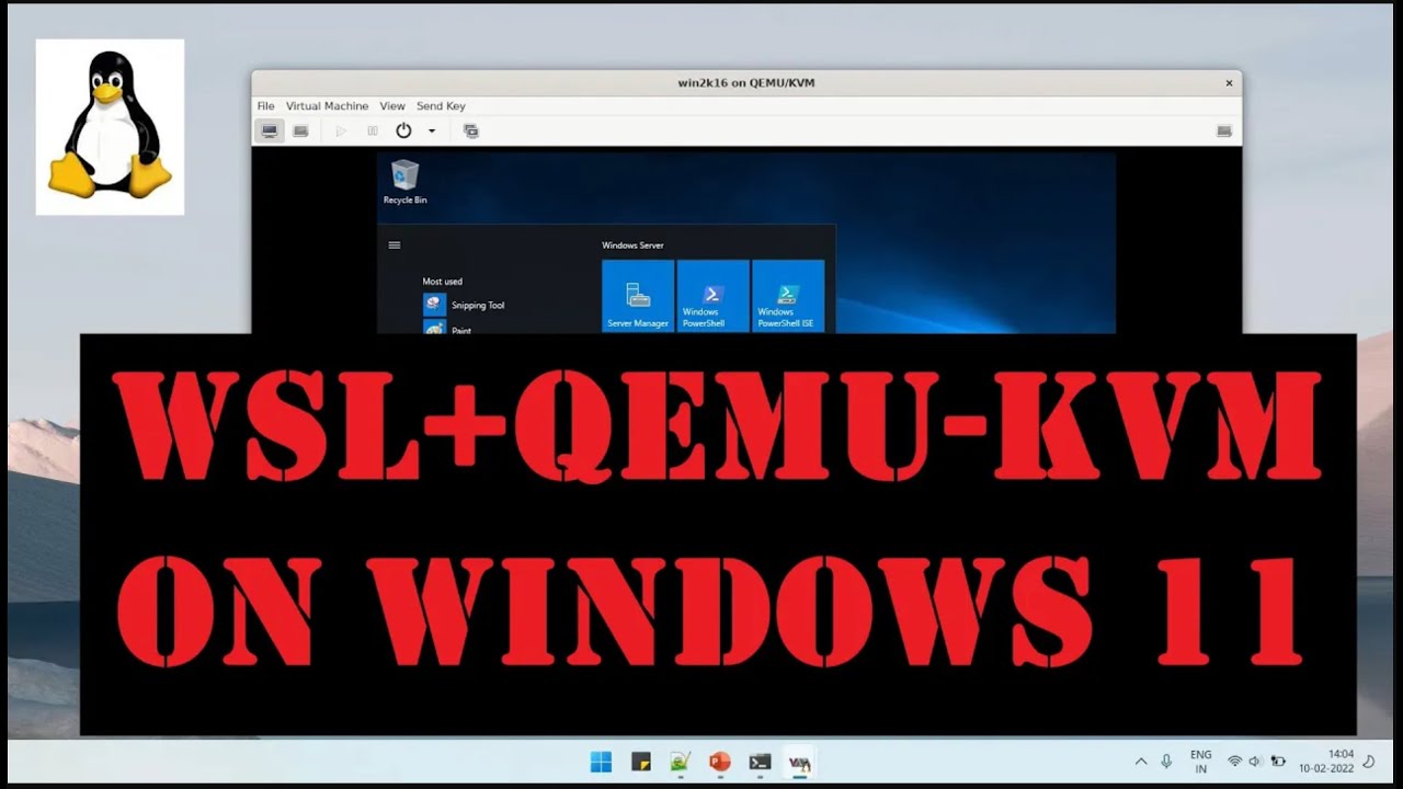 Настройка QEMU KVM на WSL в Windows 11