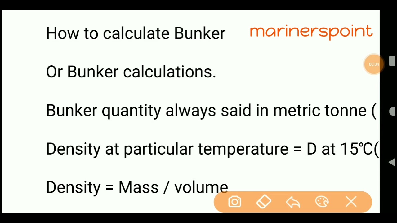 Bunker Calculations in Ship | Fuel Oil Calculations | Bunker Calculations | Bunker or Tank sounding